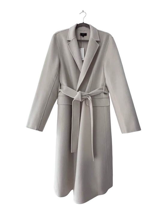 Quince Jackets & Blazers - Quince 100% Mongolian Cashmere Double-Faced Wrap Coat Ivory Coast Large NWT